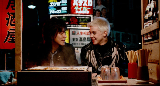 Diamond Yukai and Carrie Hamilton in a scene from Tokyo Pop